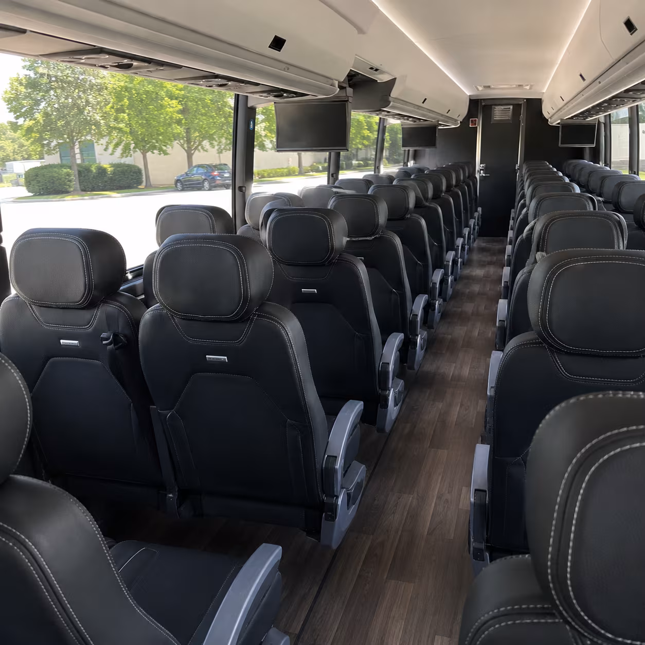 plano airport transportation onboard seating