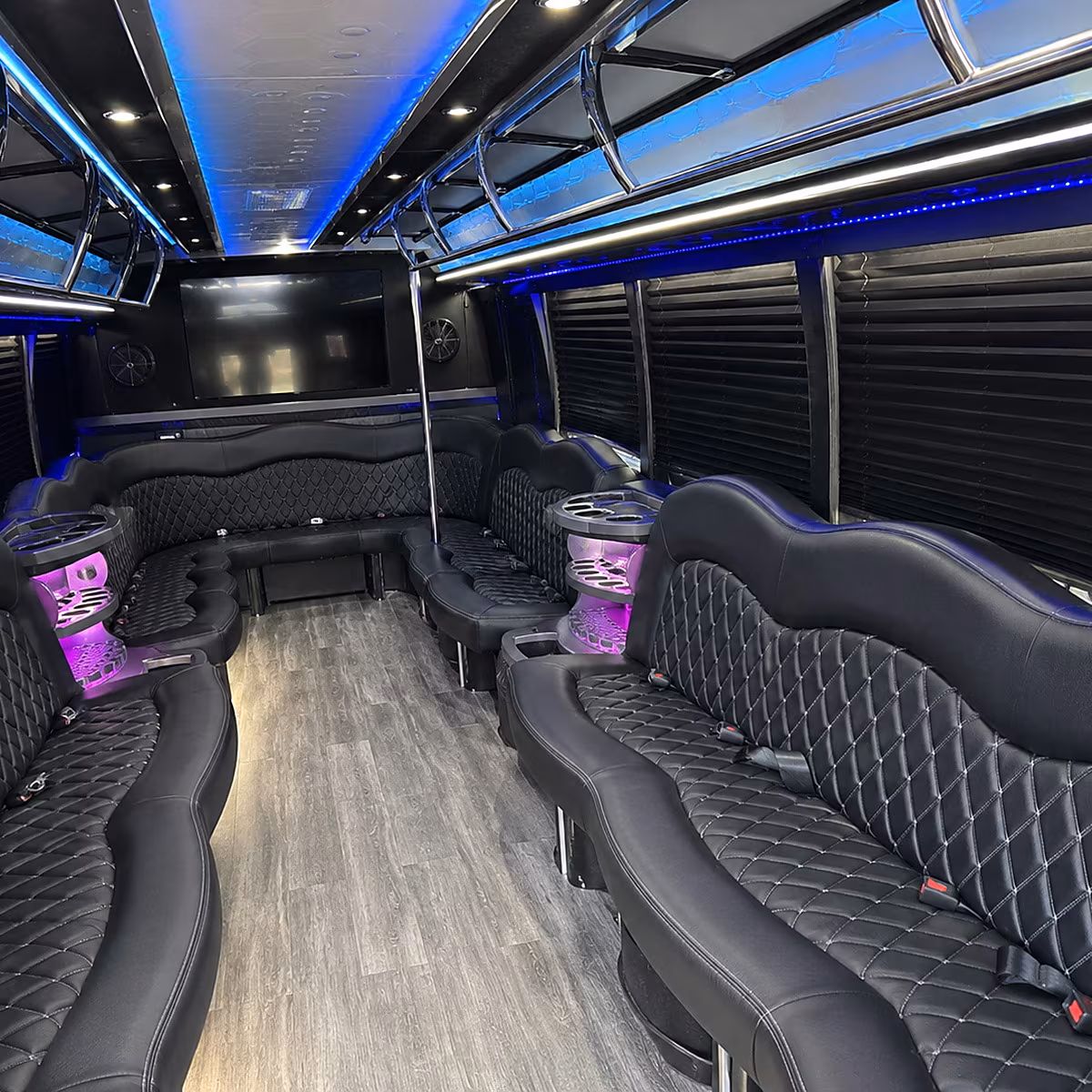 plano party bus rentals inside