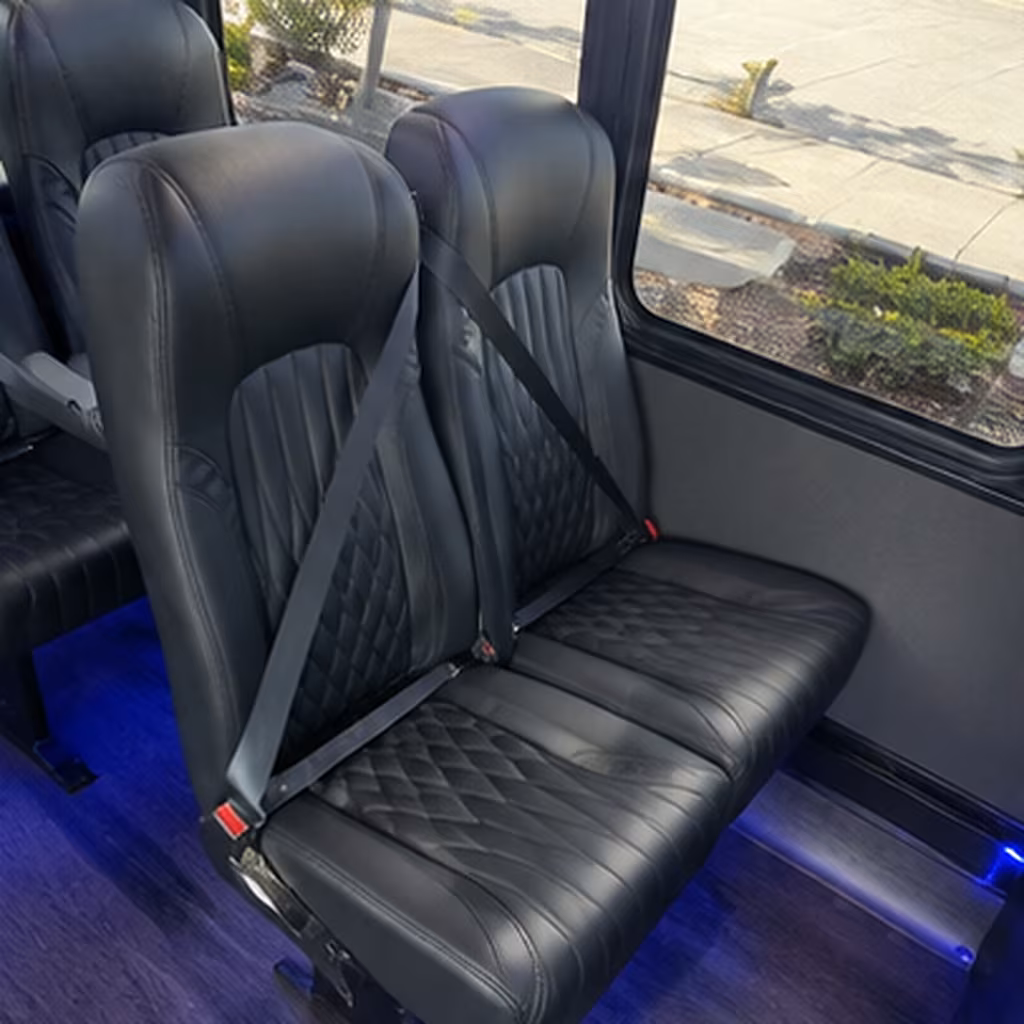 plano religious group transportation onboard seating